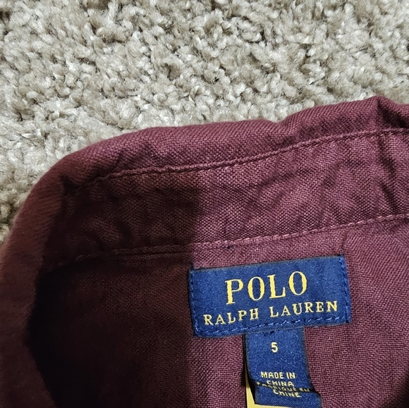 Polo Ralph Lauren Boys Cotton Oxford Shirt. Size 5 - Picture 4 of 4